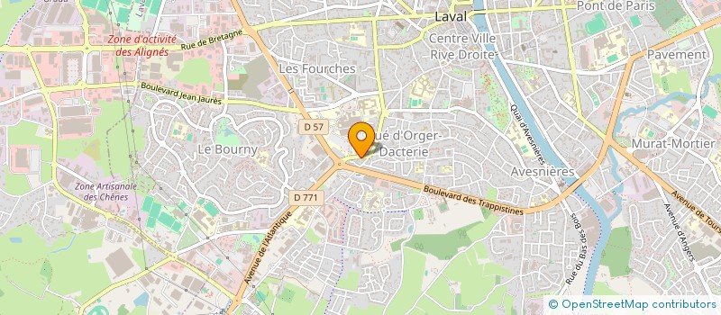 localisation de l'entreprise SCI CASSIOPEE à LAVAL