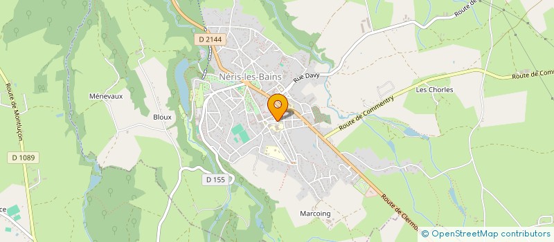 localisation de l'entreprise SCI CASSIS PITEL  NERIS-LES-BAINS