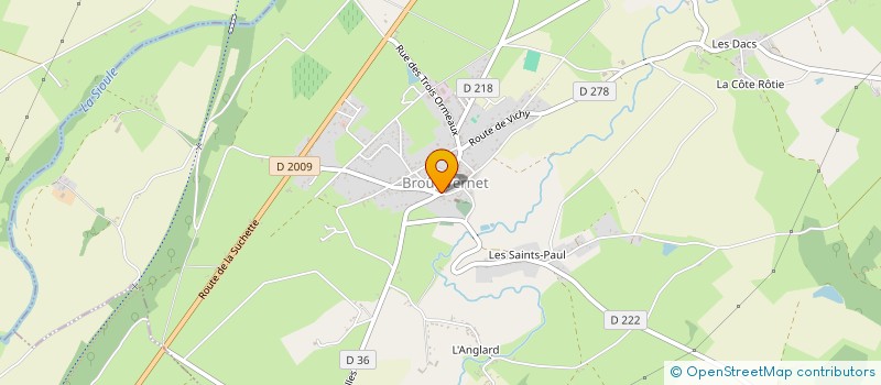 localisation de l'entreprise SCI CASSISA J&J  BROUT-VERNET