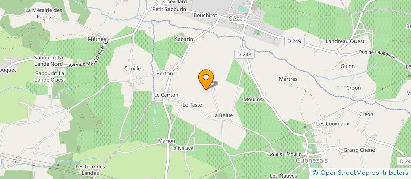 localisation de l'entreprise SCI CASSOU NICOLE  CUBNEZAIS