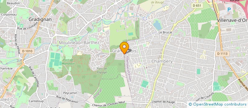 localisation de l'entreprise SCI CASSOURET à GRADIGNAN