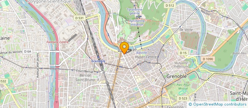 localisation de l'entreprise SCI CAST à GRENOBLE
