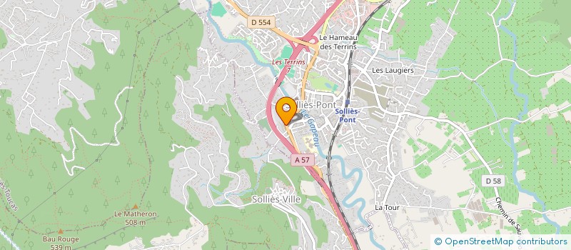 localisation de l'entreprise SCI CAST'L  SOLLIES-PONT