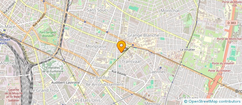 localisation de l'entreprise SCI CASTAGNA THETIS  LYON