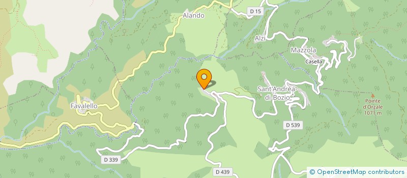 localisation de l'entreprise SCI CASTAGNICCIA à SANT'ANDREA DI BOZIO