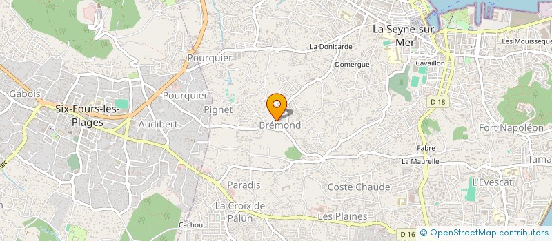 localisation de l'entreprise SCI CASTAING à LA SEYNE-SUR-MER