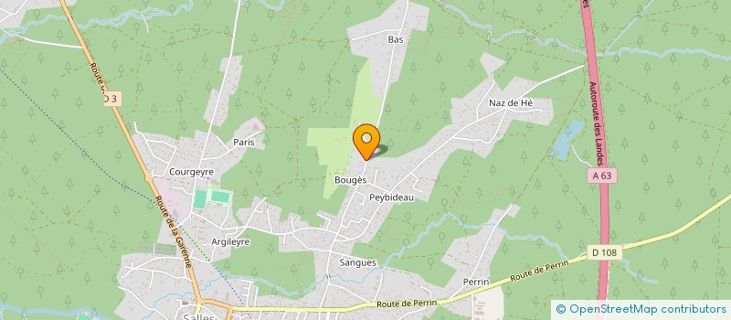 localisation de l'entreprise SCI CASTANBER  SALLES