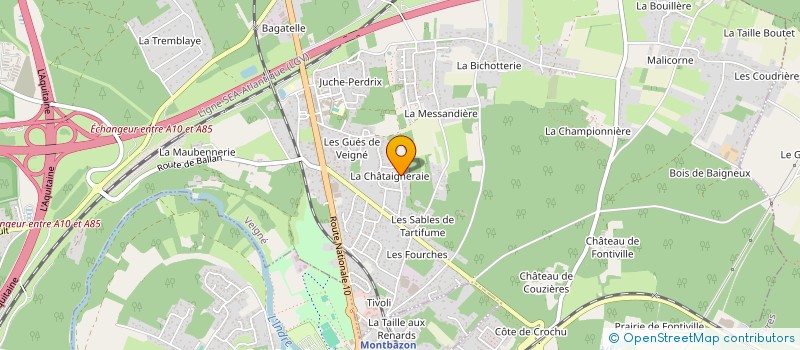 localisation de l'entreprise SCI CASTANEA à VEIGNE