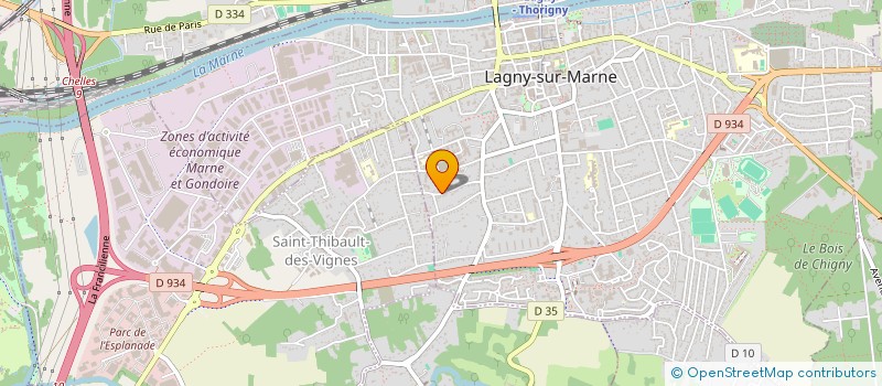 localisation de l'entreprise SCI CASTANEA  LAGNY-SUR-MARNE