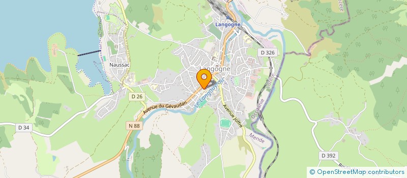 localisation de l'entreprise SCI CASTANIER  LANGOGNE