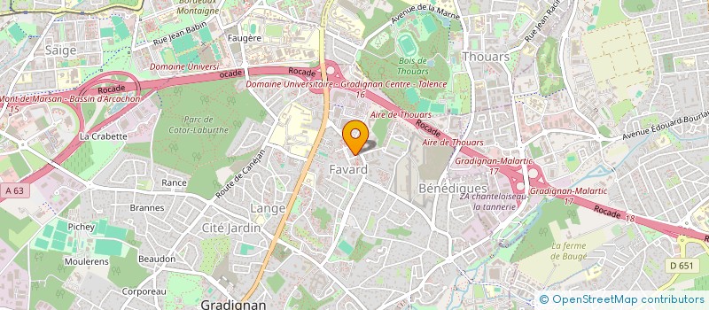 localisation de l'entreprise SCI CASTANO BUU  GRADIGNAN