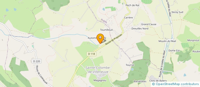 localisation de l'entreprise SCI CASTEL  PUJOLS