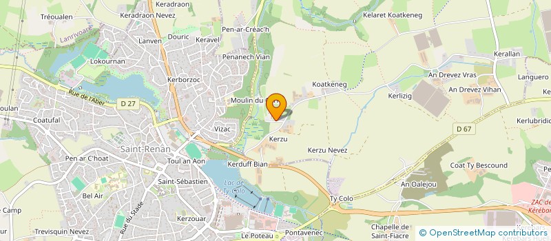 localisation de l'entreprise SCI CASTEL AR PHARAMUS  MILIZAC-GUIPRONVEL