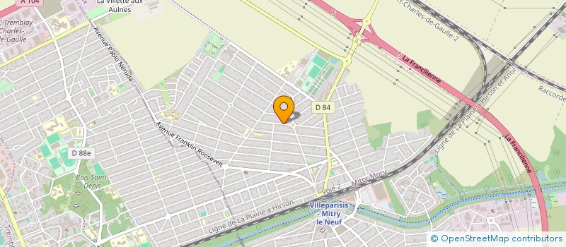 localisation de l'entreprise SCI CASTEL DE L'OURCQ  MITRY-MORY
