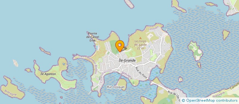 localisation de l'entreprise SCI CASTEL DES LANDES  PLEUMEUR-BODOU
