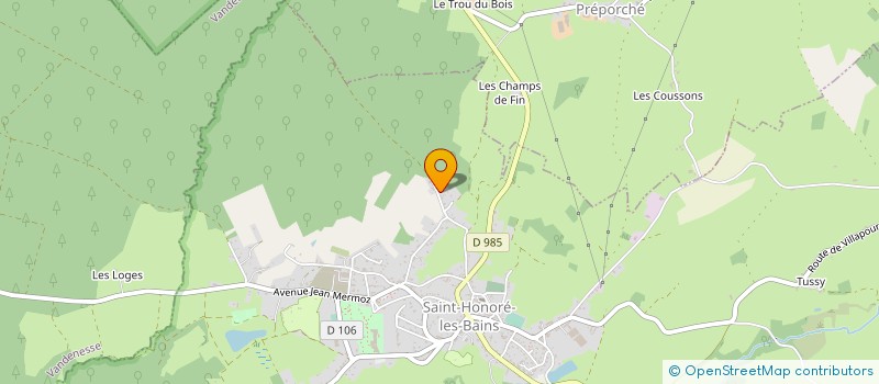 localisation de l'entreprise SCI CASTEL DU PARC à SAINT-HONORE-LES-BAINS