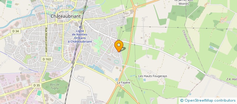 localisation de l'entreprise SCI CASTEL FOUGERAYS  CHATEAUBRIANT