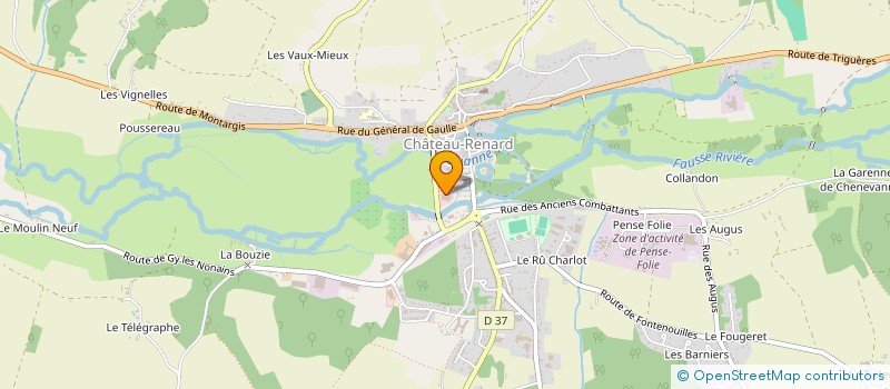 localisation de l'entreprise SCI CASTEL FOX à CHATEAU-RENARD
