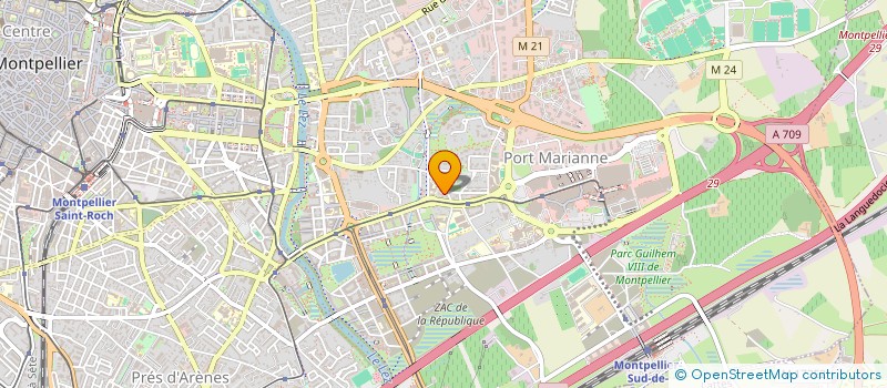 localisation de l'entreprise SCI CASTEL GRANGER à MONTPELLIER