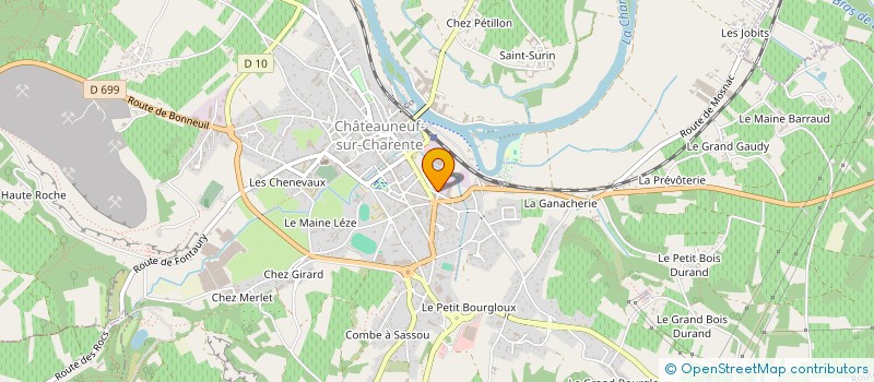 localisation de l'entreprise SCI CASTEL IMMO 16 à CHATEAUNEUF-SUR-CHARENTE