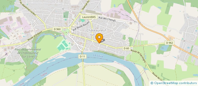 localisation de l'entreprise SCI CASTEL IMMOBILIER à CHATEAUNEUF-SUR-LOIRE