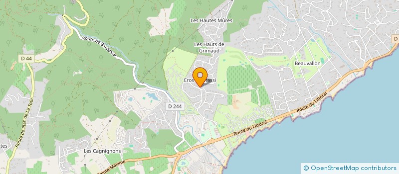 localisation de l'entreprise SCI CASTEL MARINA à GRIMAUD