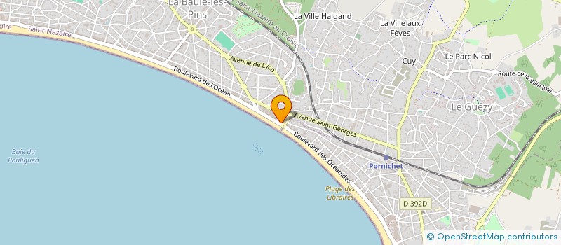 localisation de l'entreprise SCI CASTEL MUSTANG à LA BAULE-ESCOUBLAC