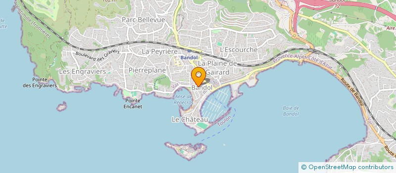 localisation de l'entreprise SCI CASTELA à BANDOL