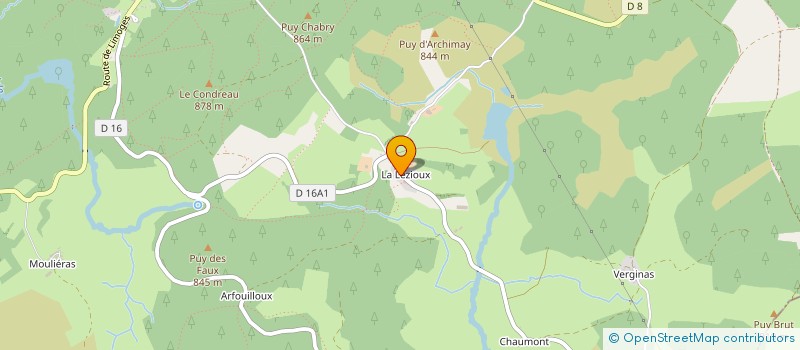 localisation de l'entreprise SCI CASTELA à GENTIOUX-PIGEROLLES