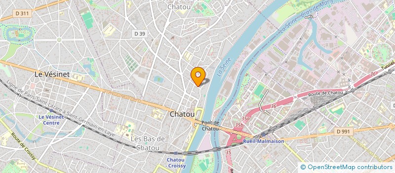 localisation de l'entreprise SCI CASTELAINE  CHATOU