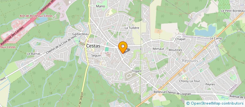 localisation de l'entreprise SCI CASTELAR  CESTAS