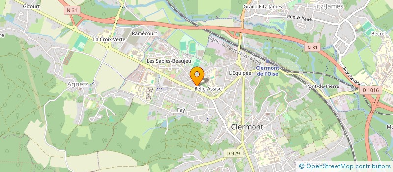localisation de l'entreprise SCI CASTELASNE  CLERMONT