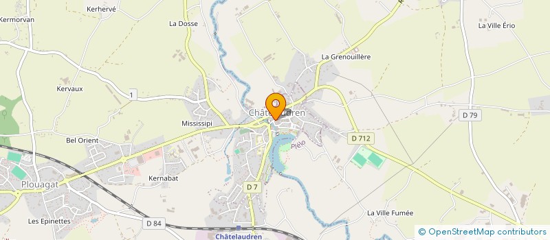 localisation de l'entreprise SCI CASTELAUD  CHATELAUDREN-PLOUAGAT