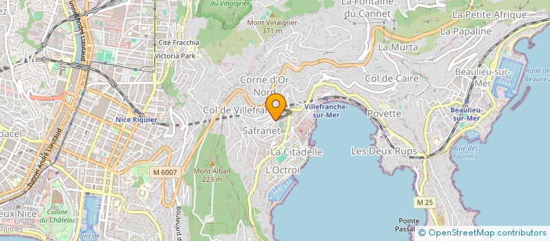localisation de l'entreprise SCI CASTELCHAXA à VILLEFRANCHE-SUR-MER