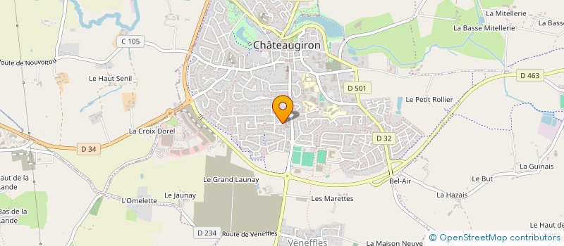 localisation de l'entreprise SCI CASTELCO  CHATEAUGIRON