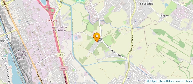 localisation de l'entreprise SCI CASTELGINEST  CASTELGINEST