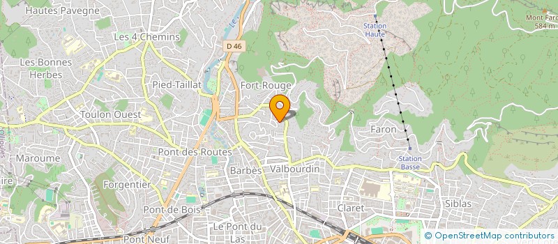 localisation de l'entreprise SCI CASTELINE  TOULON