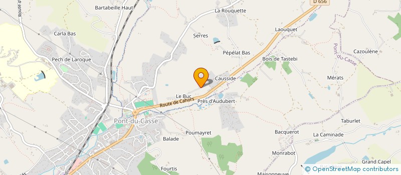 localisation de l'entreprise SCI CASTELKINE  BAJAMONT