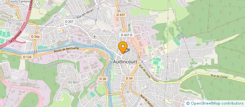 localisation de l'entreprise SCI CASTELLAN  AUDINCOURT