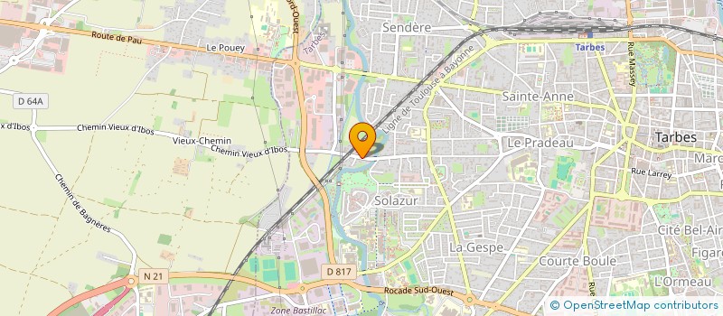 localisation de l'entreprise SCI CASTELLOUBON  TARBES