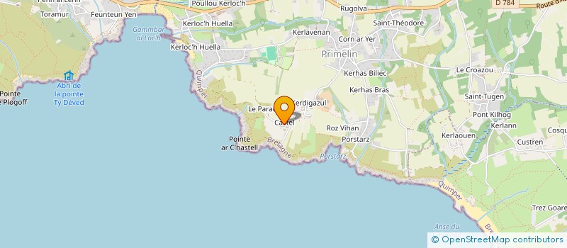 localisation de l'entreprise SCI CASTELMEUR  CLEDEN-CAP-SIZUN