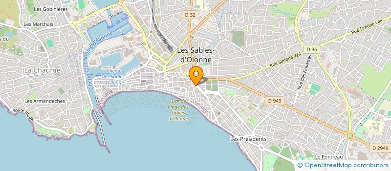 localisation de l'entreprise SCI CASTELNAU-GUYNEMER à LES SABLES D'OLONNE