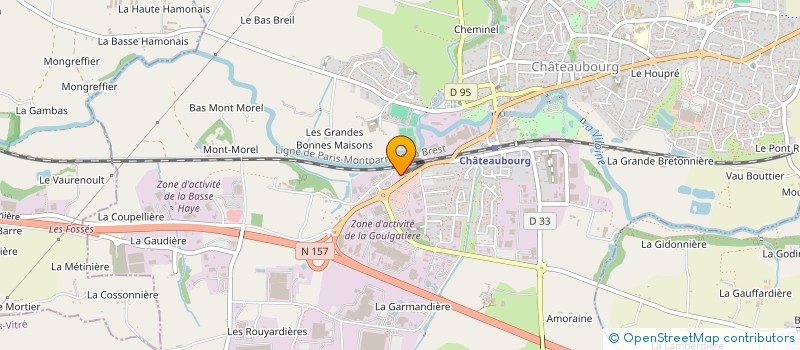 localisation de l'entreprise SCI CASTELYA  CHATEAUBOURG