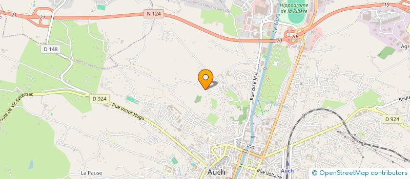 localisation de l'entreprise SCI CASTERAN  AUCH