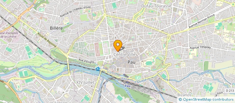 localisation de l'entreprise SCI CASTETH à PAU
