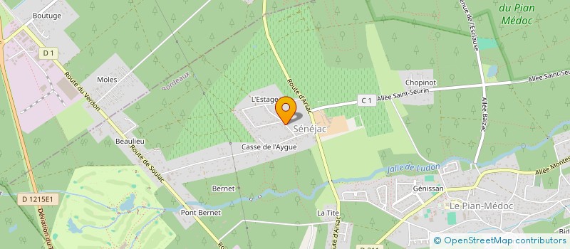 localisation de l'entreprise SCI CASTETS  LE PIAN-MEDOC