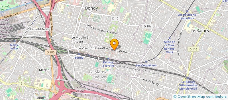 localisation de l'entreprise SCI CASTEVA  BONDY