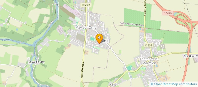 localisation de l'entreprise SCI CASTIGAT  MAY-SUR-ORNE