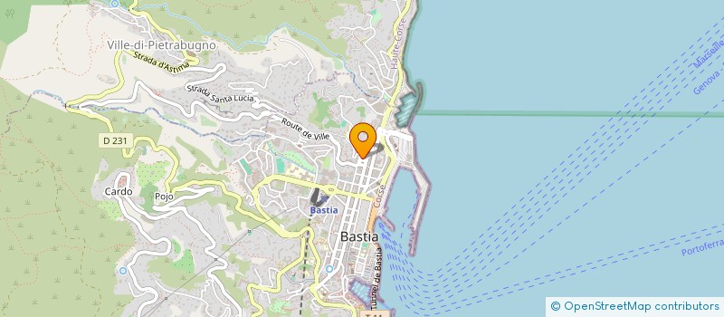 localisation de l'entreprise SCI CASTIGLIONE à BASTIA