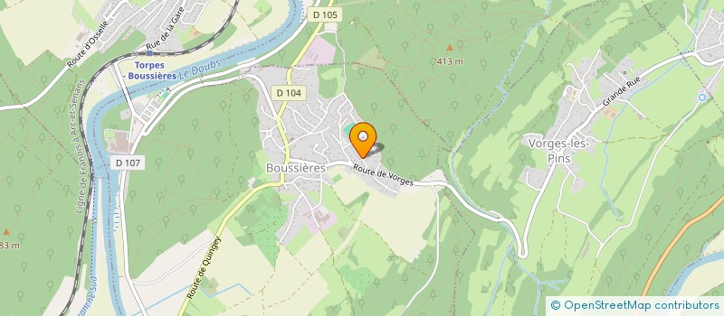 localisation de l'entreprise SCI CASTILLON  BOUSSIERES